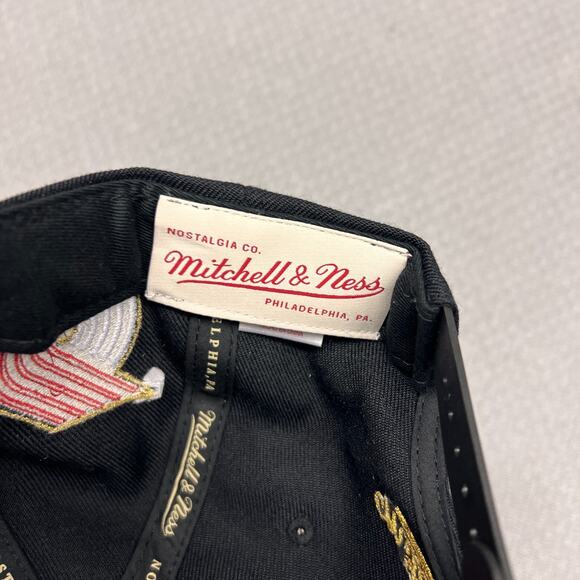 Portland Trailblazers Hat Budweiser Mitchell Ness Courtside Basketball Snapback - Picture 10 of 11